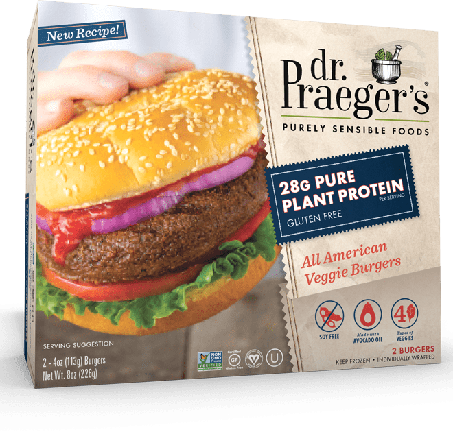Praeger's Pure Plant Protein All American Veggie Burgers - Dr Praeger's Chickenless Nuggets (660x630), Png Download