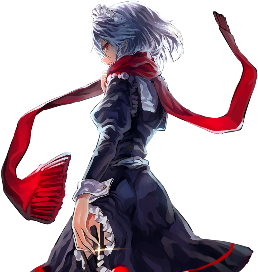 I Prefer The Other One - Sakuya Izayoi Touhou Fanart (866x923), Png Download