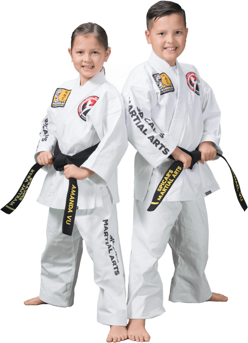 Karate For Kids - Two Karate Kids Sit Cloes Toghter (1000x1228), Png Download