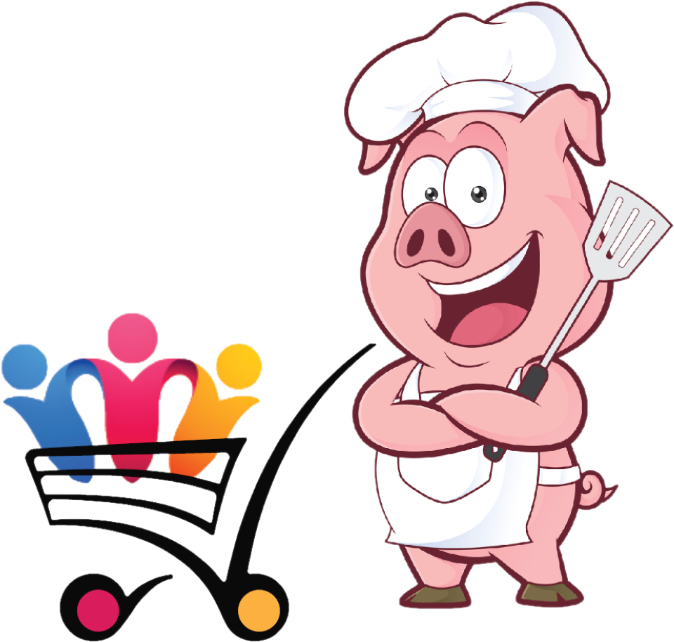 Bbq L2 - Chef Pig (974x940), Png Download