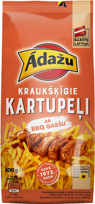 Potato Sticks With Grilled Barbecue Flavour - Whole Grain (570x1000), Png Download