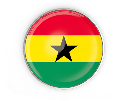 Illustration Of Flag Of Ghana - Ghana Button Flag (640x480), Png Download