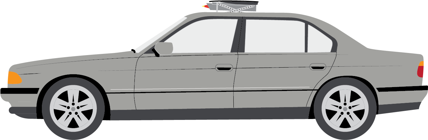 1997 Bmw 750il - Car (1458x833), Png Download