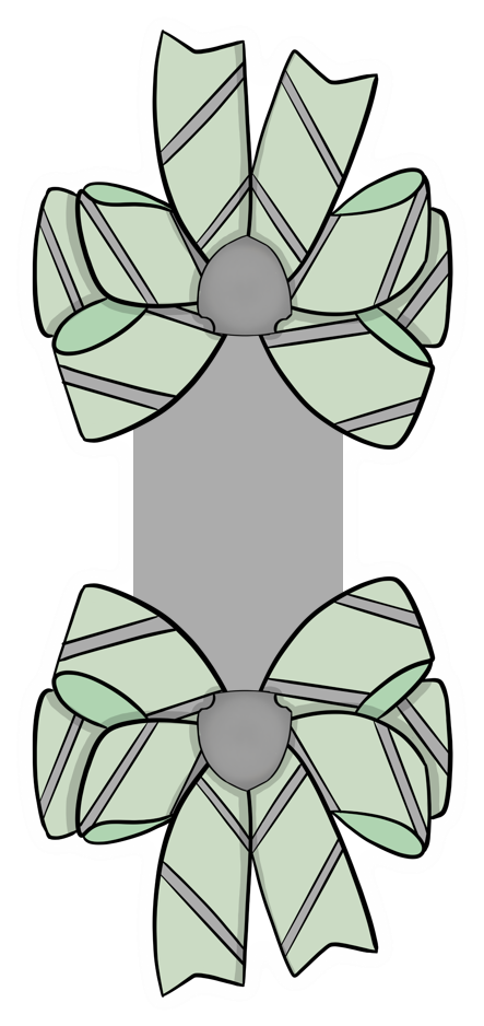 Pastel Slytherin Green Bow Magnetic Bookmark (475x969), Png Download