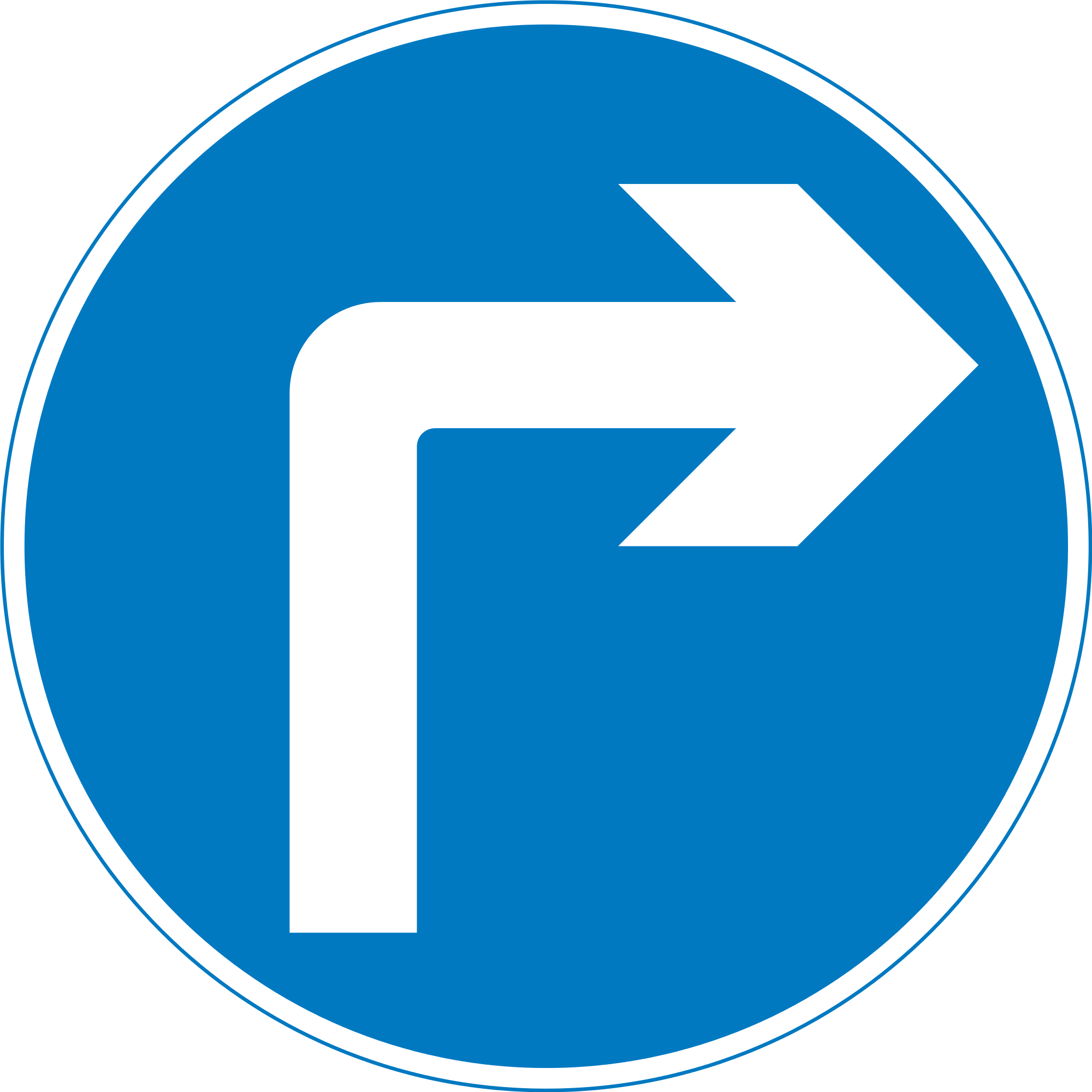 Uk Traffic Sign 609a - Uk Road Signs Clip Art (2000x2000), Png Download