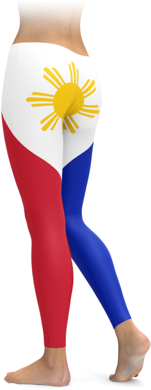 Flag Of The Philippines Leggings - Leggings (740x896), Png Download