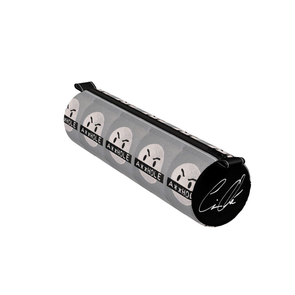 Ahole Emoji-onal Pencil Case Black - Label (1024x1024), Png Download