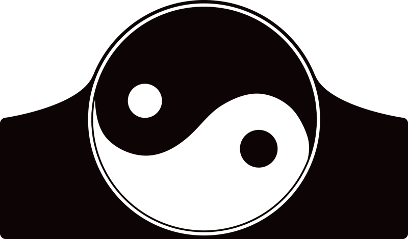 Yin Yang Home Headboard Sticker - Circle (800x469), Png Download