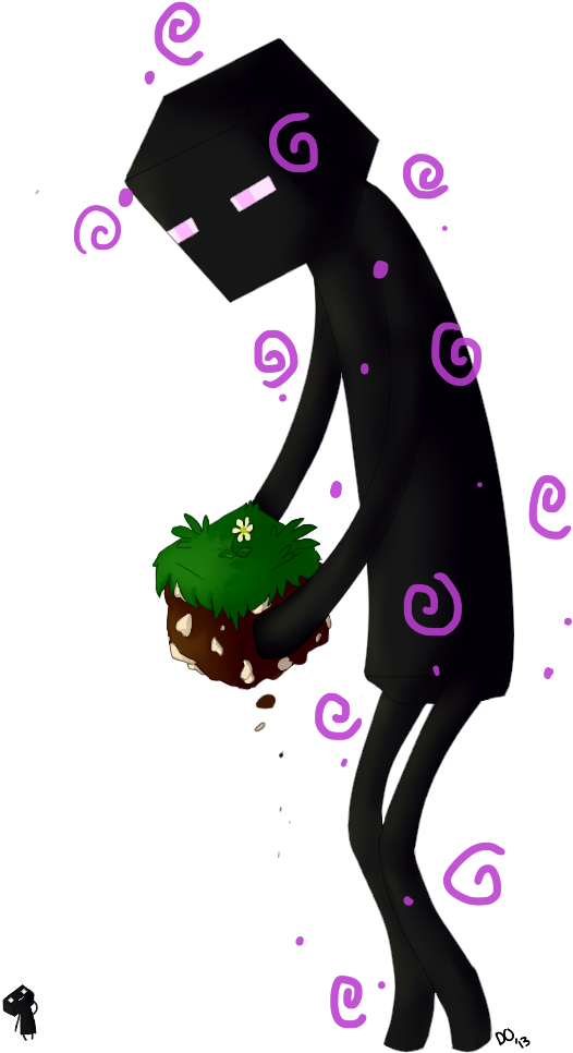 Mar Meets Enderman - Mar Rockleesmile (600x1000), Png Download