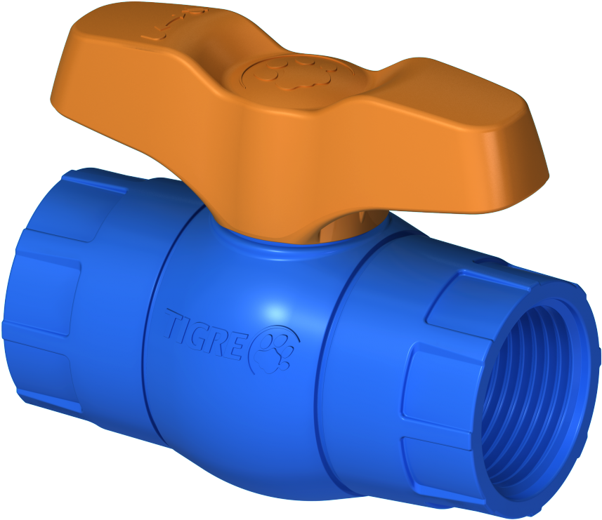 Registro Esfera Vs Roscável Irriga - Registro Irrigação Tigre (1000x800), Png Download