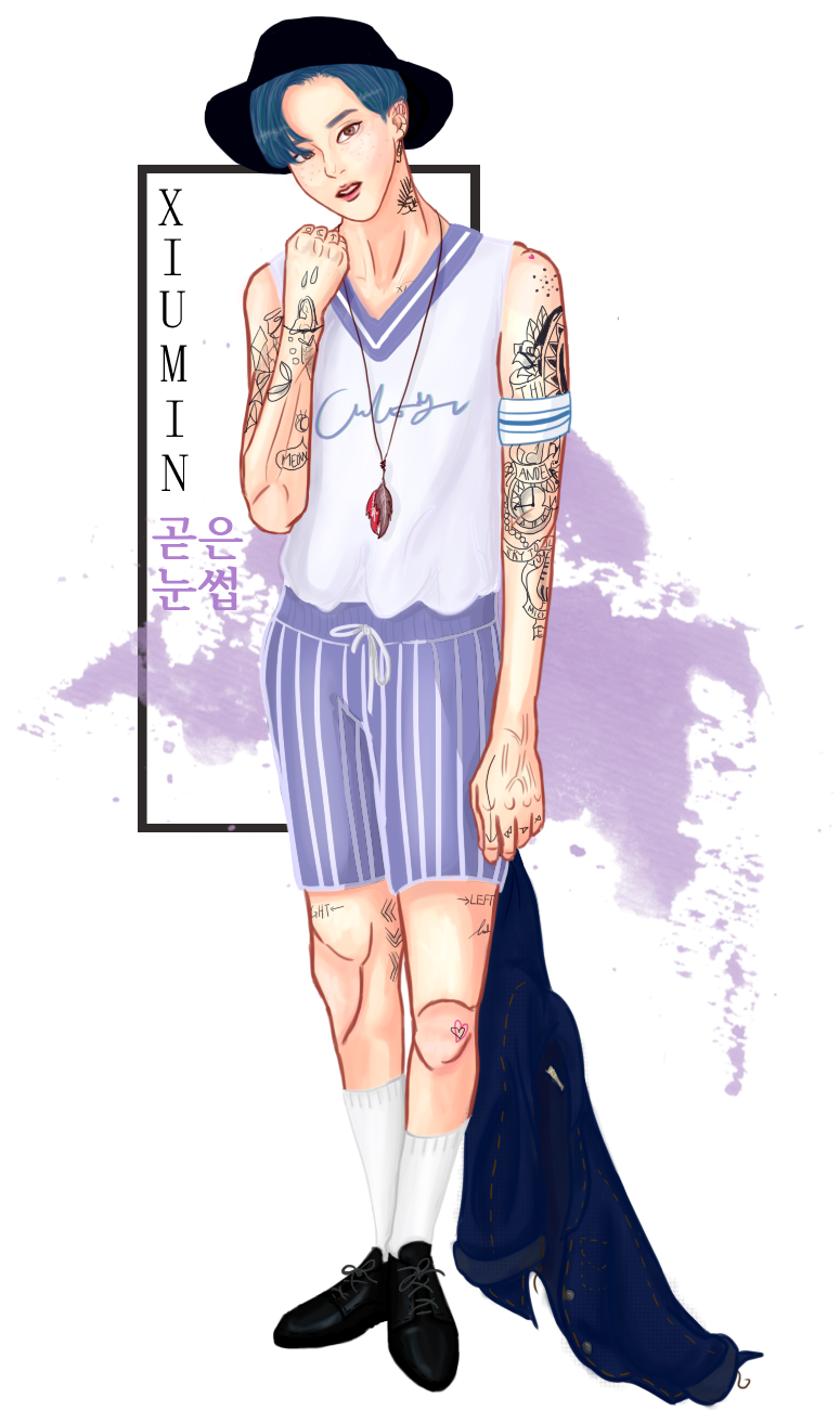 시우민 - Miniskirt (800x1300), Png Download