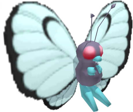 Download Zip Archive - Pokemon Snap Butterfree (750x650), Png Download