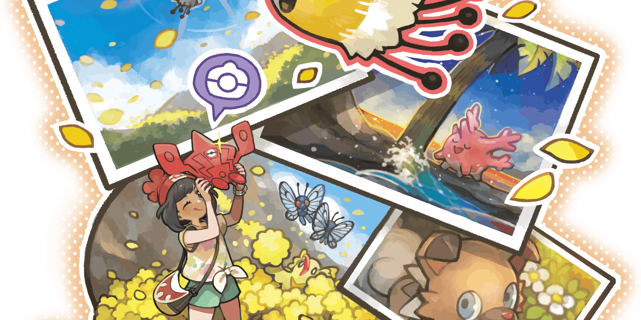 395 Kb Png - Pokemon Sun And Moon Rowlet Comics (2048x1024), Png Download