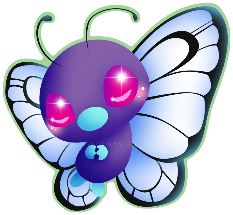 012 Butterfree (1000x977), Png Download