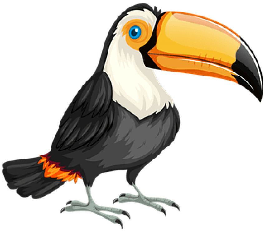 Free Png Download Bandeira Do Brasil Com Um Tucano - Toucan Clipart (850x743), Png Download