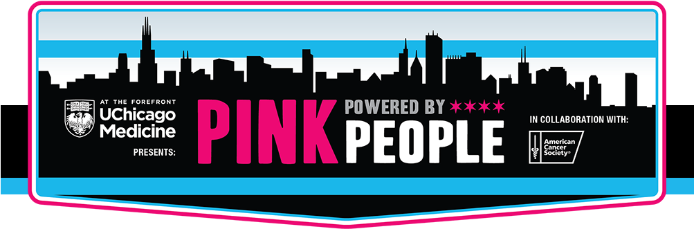 Pink Powered By People - Skyline (1002x340), Png Download