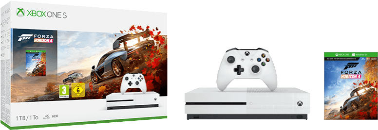 3 Games For 2, Xbox One With Forza Horizon 4 For - Xbox One S Forza Horizon 4 Bundle (786x587), Png Download