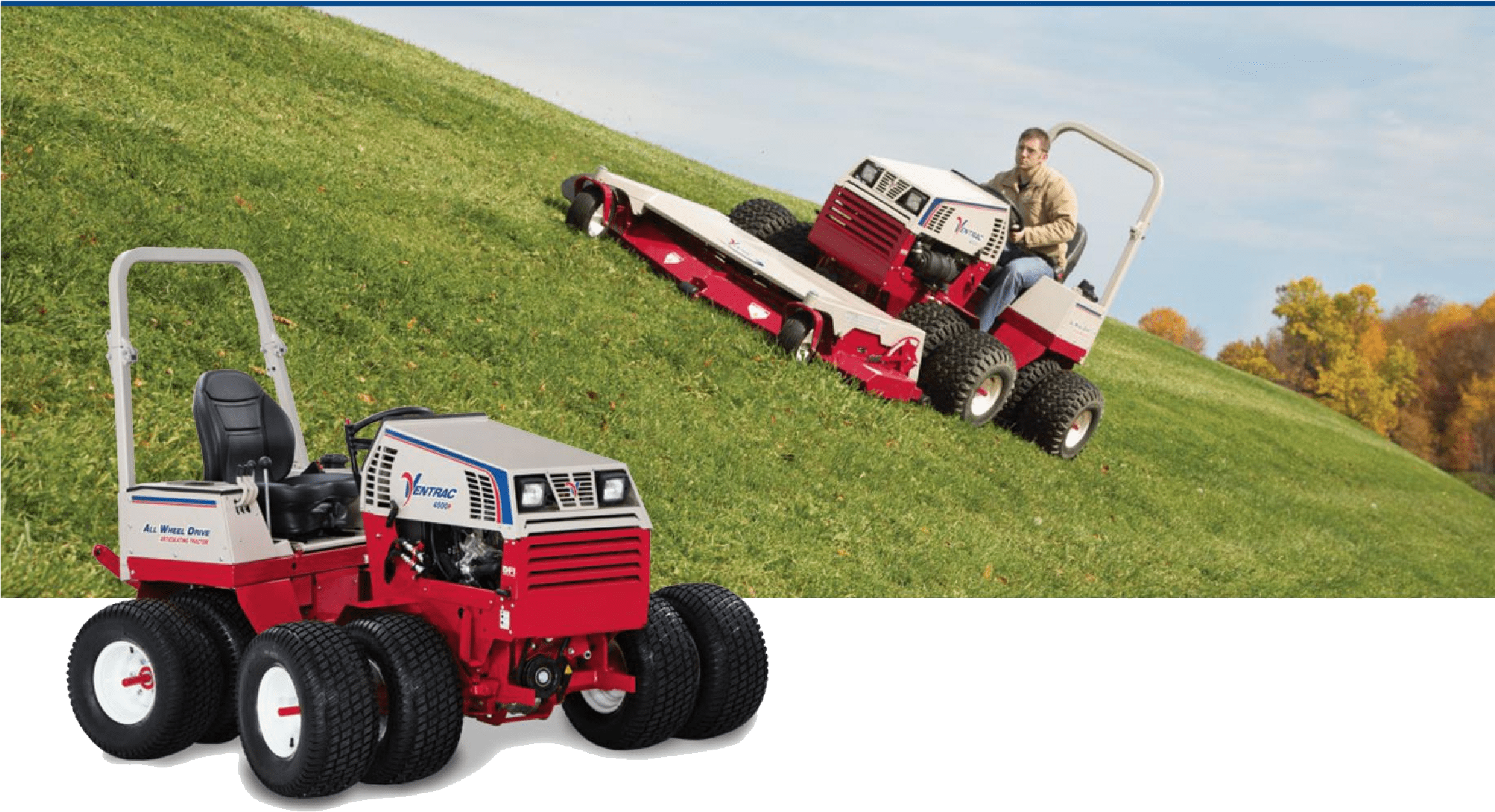 Dual Head Min - Lawn (2347x1329), Png Download