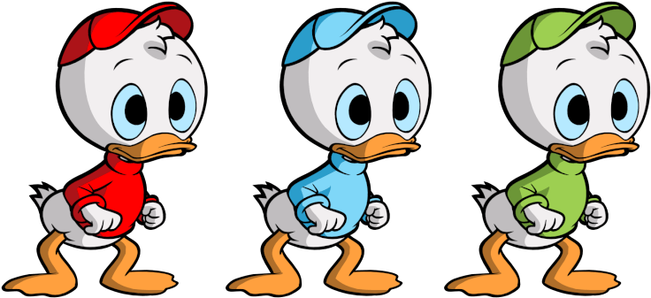 Huey, Dewey, And Louie - Huey Dewey And Louie Png (1080x1080), Png Download