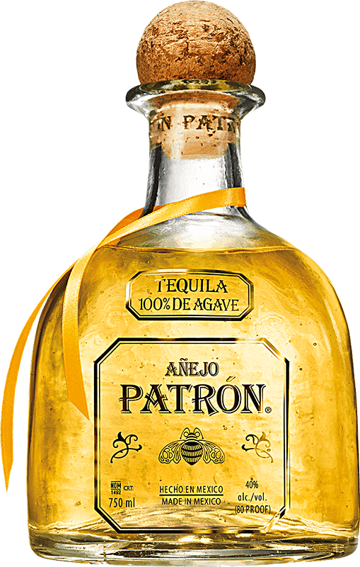 Engraved Text On A Bottle Of Personalised Patron Anejo - Patron Tequila Anejo 750ml (509x800), Png Download