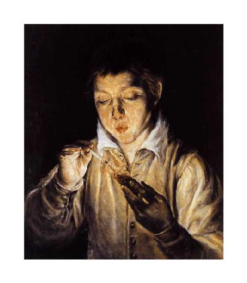 A Boy Blowing On An Ember To Light A Candle - Boy Blowing On An Ember To Light A Candle (600x600), Png Download