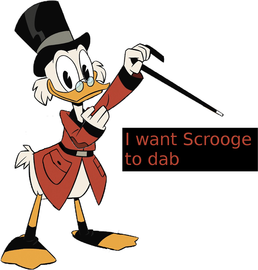 “a Transparent Scrooge Mcdab For All Of You - Scrooge Mcduck Ducktales 2017 (1280x1041), Png Download
