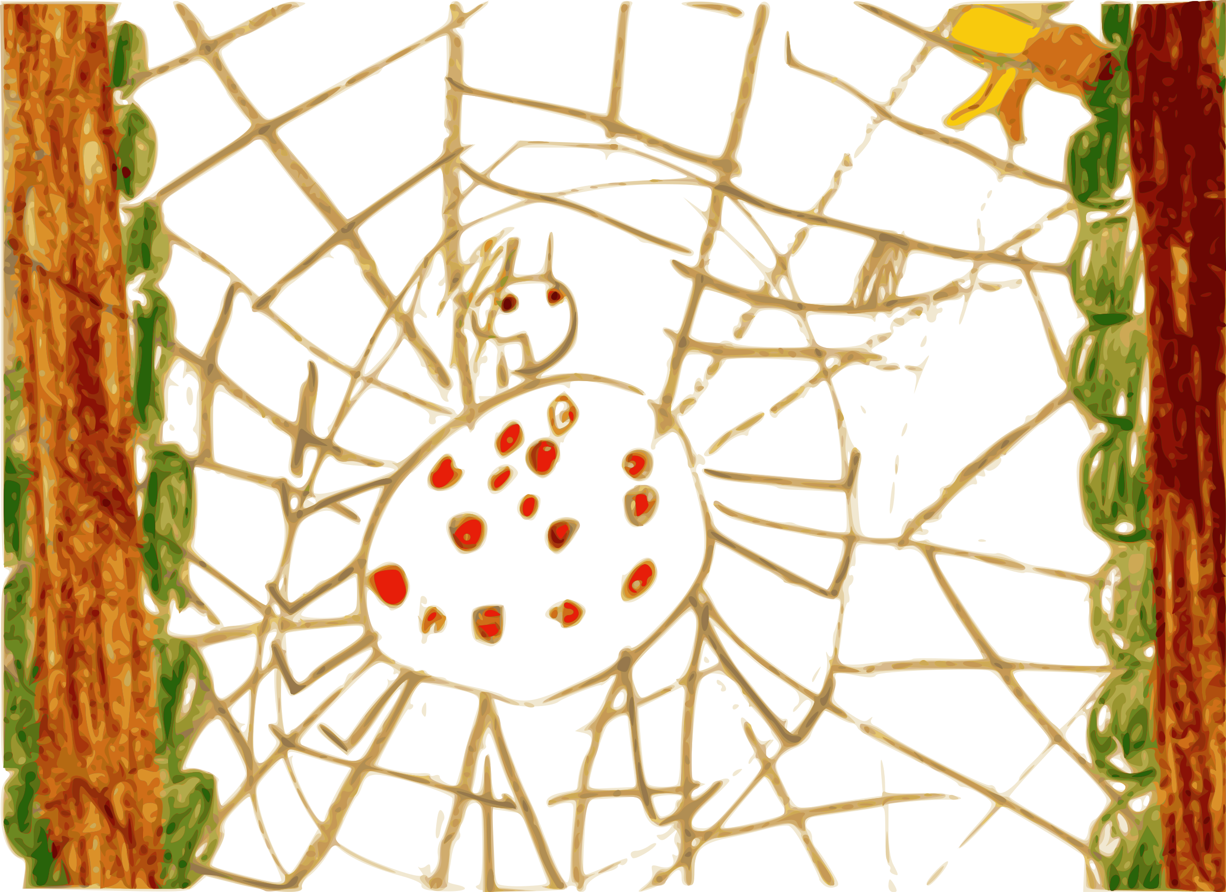 This Free Icons Png Design Of Kindergarten Art Spider (2400x1746), Png Download