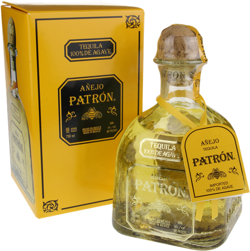 Patrón Añejo Tequila - Patron Tequila (598x600), Png Download