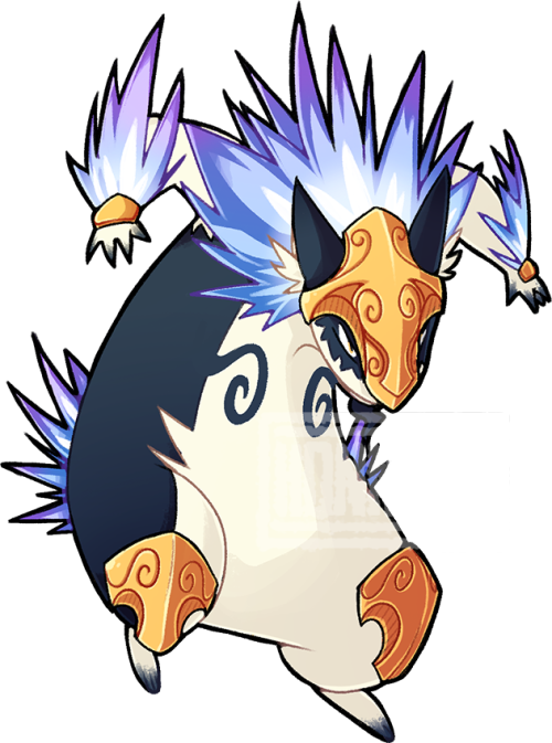 Mega Typhlosion Design For My Friend Sardines Thank - Cartoon (500x673), Png Download