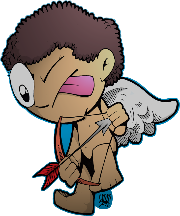 Stupid Cupid - Cartoon (768x976), Png Download