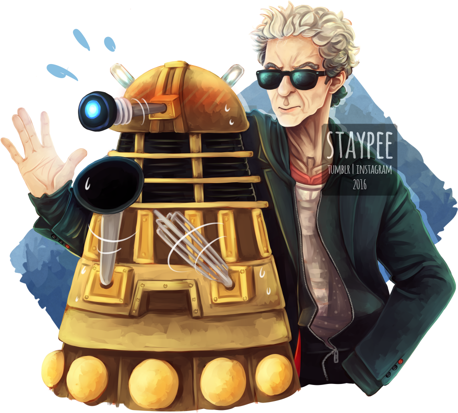 “ The Doctor And A Dalek Explain Explaaaaiiiinnn ” - Poster (950x843), Png Download