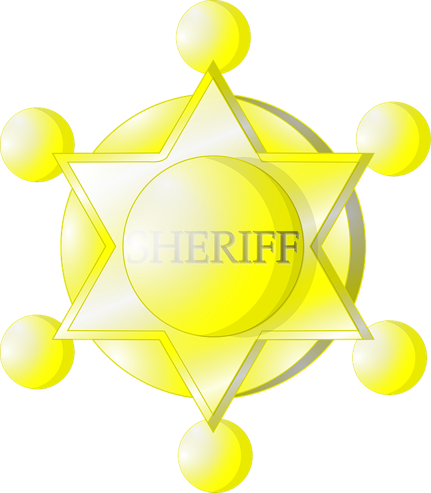Collection Of Sheriff Badge Clipart - Sheriff (630x720), Png Download