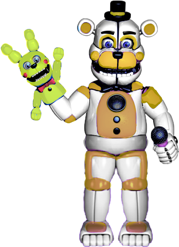 Funtime Freddy Full Body (636x889), Png Download