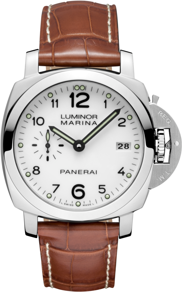 Marina 3 Days Automatic Acciaio - Panerai Luminor Marina White Dial (683x1024), Png Download