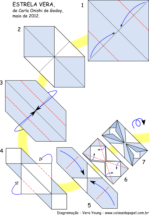 Estrela Vera Pg 1 - Diagram (491x706), Png Download