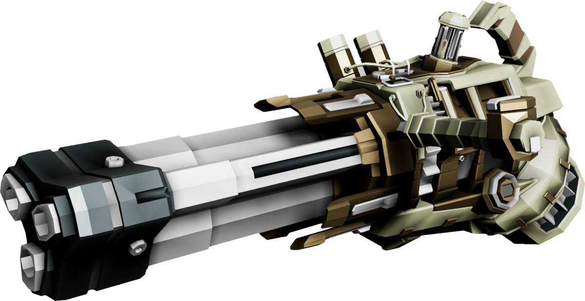 "lead Storm" Powered Minigun - Missile (1200x617), Png Download