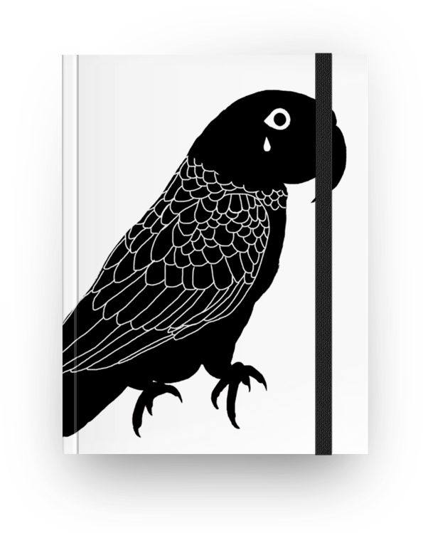 Caderno Lágrima Da Arara De Efrain Marinhona - Lovebird (800x800), Png Download