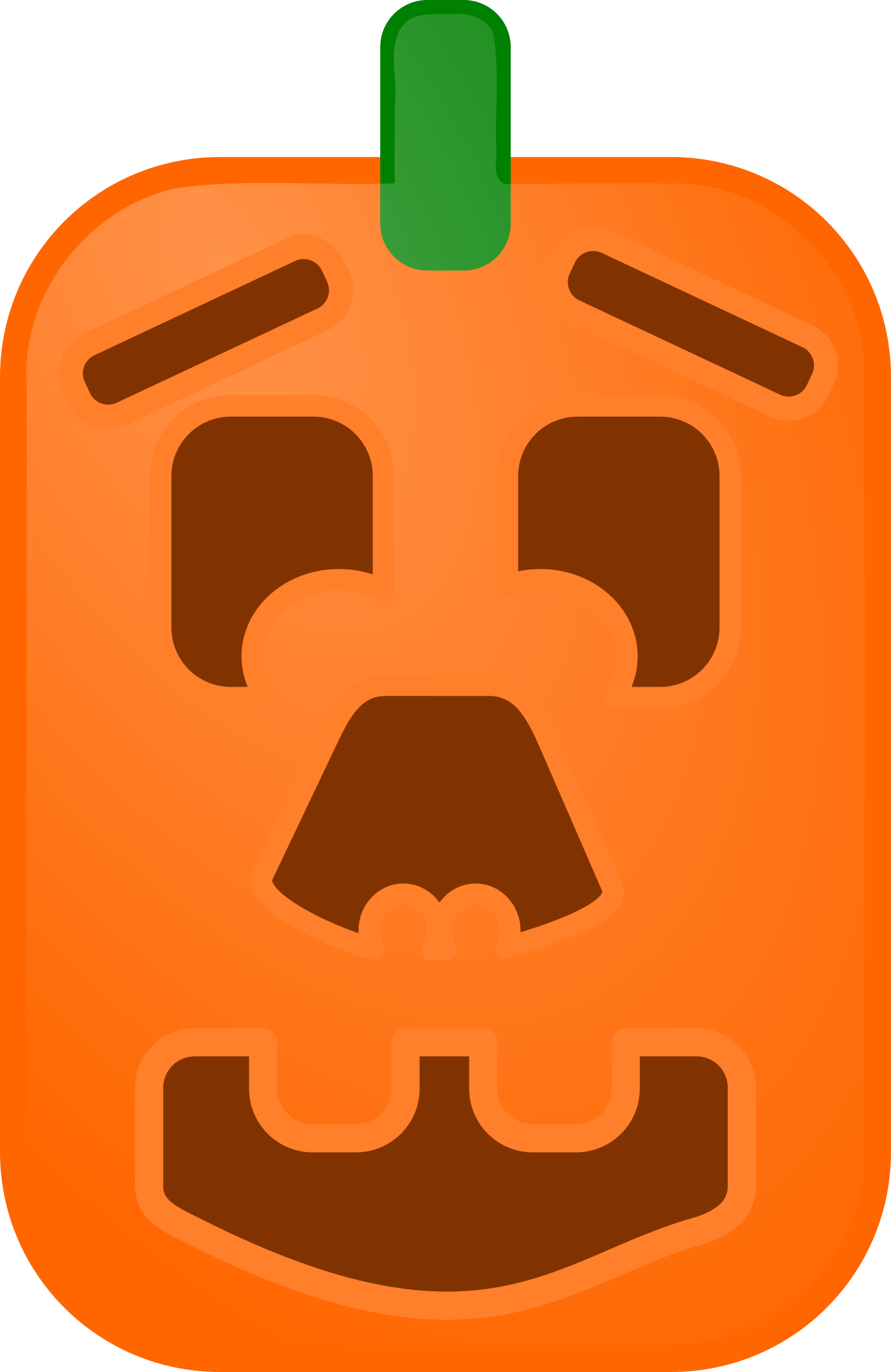 Pumpkin Square Jpg Royalty Free Library - Square Pumpkin Clipart (1559x2400), Png Download