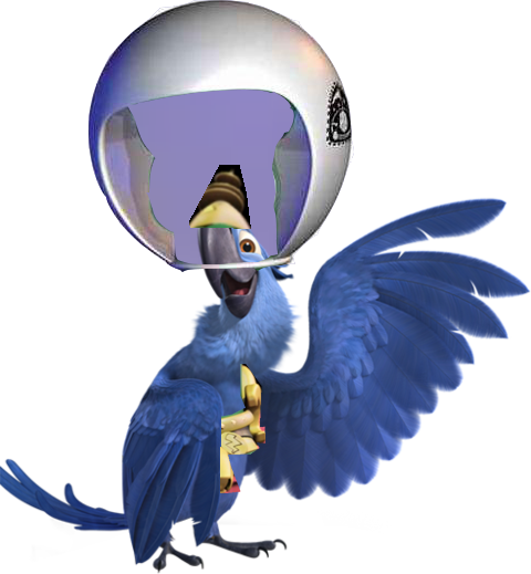 Blu Spaceman - Rio Blu (480x519), Png Download