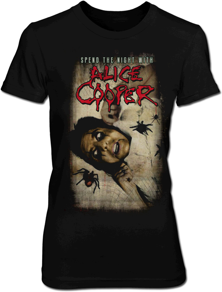 Spend The Night Spiders Women's Tee - Five Finger Death Punch Lady Muerta (1000x1000), Png Download