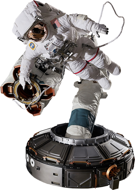 Astronaut Iss Emu Ver Quarter Scale Figure - Astronaut Action Figure (480x662), Png Download