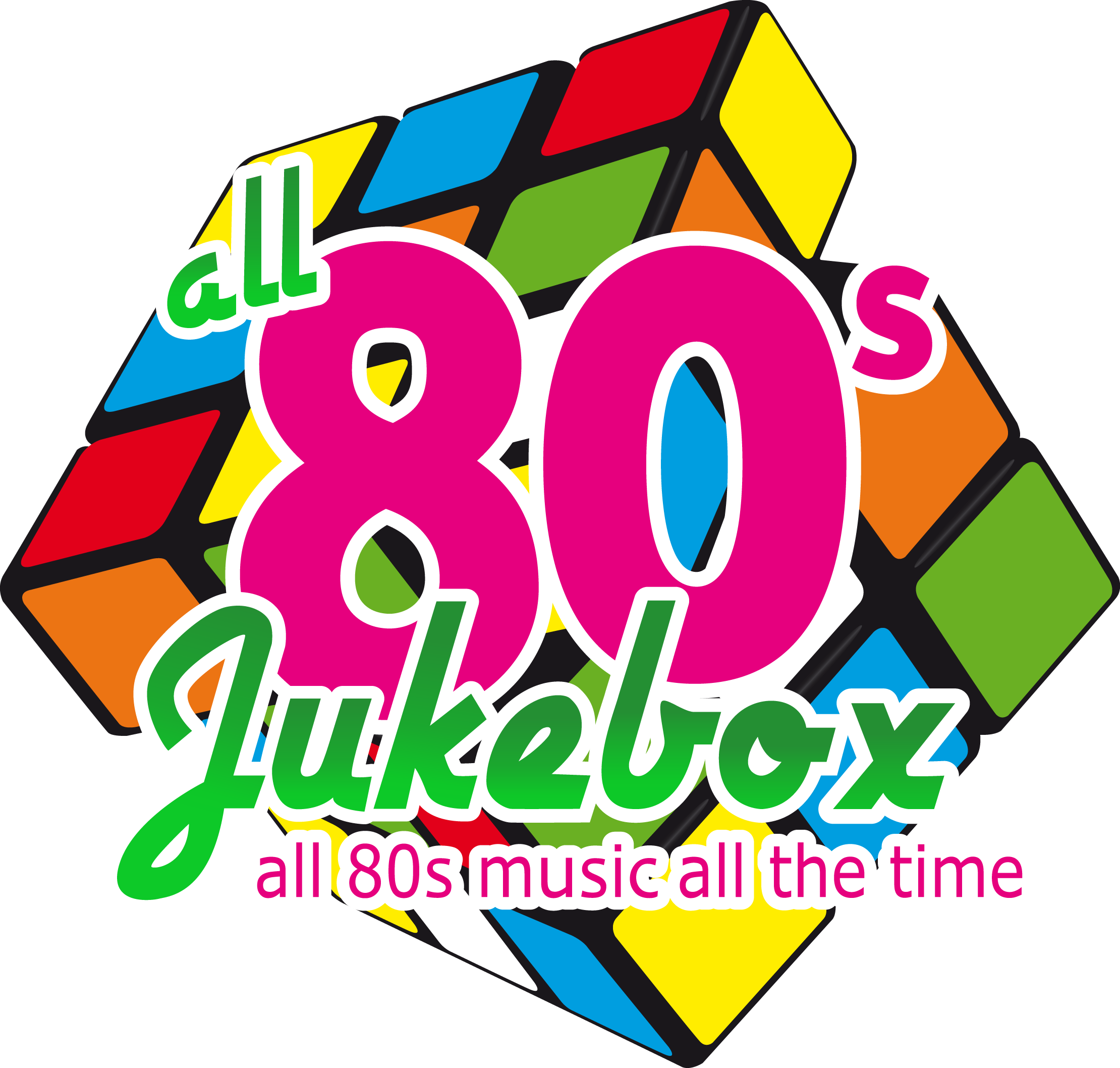 Banner Library 80s Vector I Love The - Rubik's Cube (2220x2116), Png Download