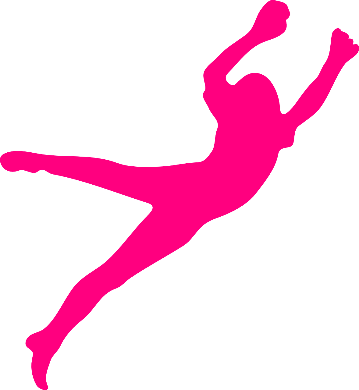 Pink Silhouette Png (1178x1280), Png Download