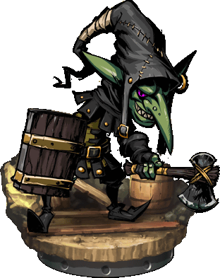 Goblin Thug Ii Figure - Goblin On The Loose Novelty Metal License Plate Lp-8008 (312x393), Png Download