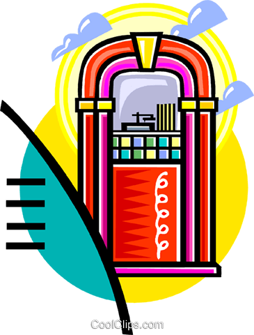 Jukebox Royalty Free Vector Clip Art Illustration Vc060132 (365x480), Png Download