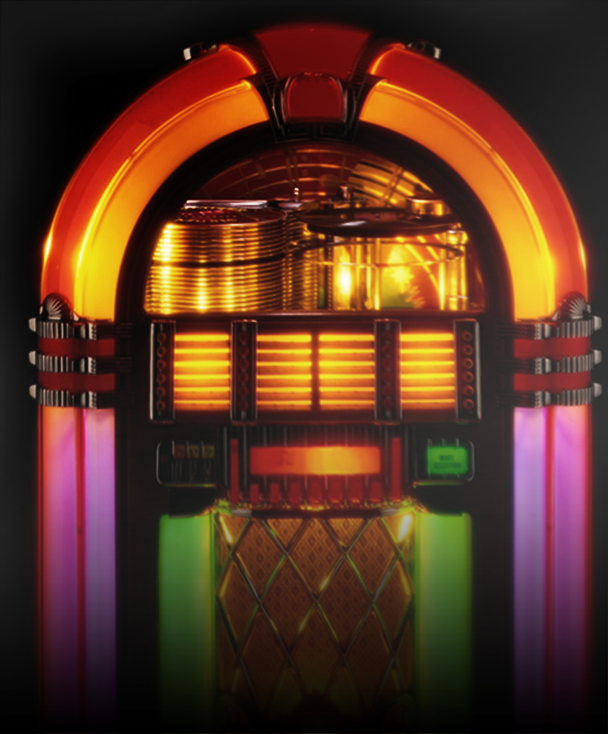 Jukebox - Hit Crew / 50's Party Music (608x734), Png Download