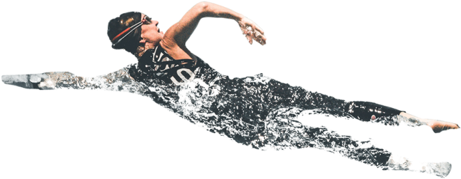 Swimmer Png - Person Swimming Png (750x359), Png Download