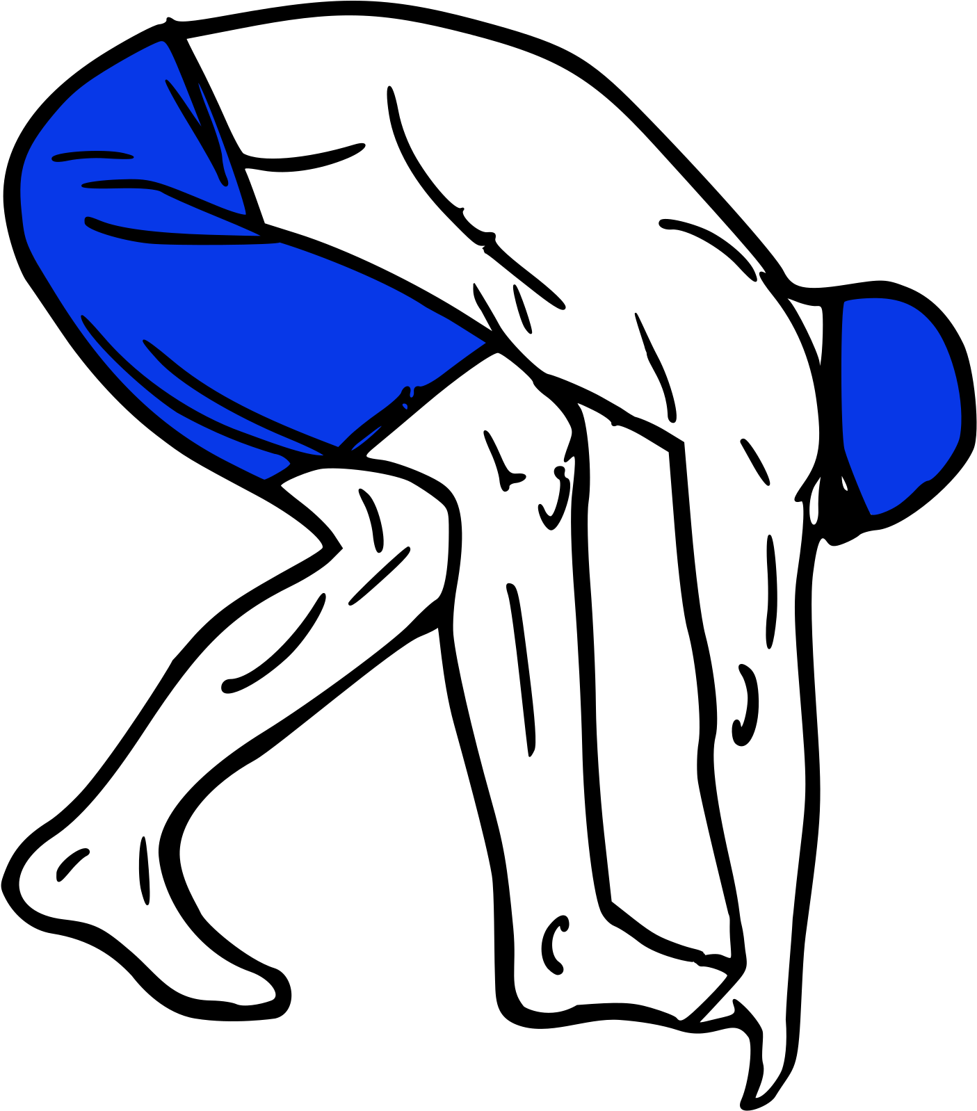 This Free Icons Png Design Of Swimmer On The Blocks (1697x2400), Png Download