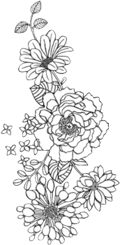 Flower Png Tumblr - Black And White Flowers Png (500x500), Png Download