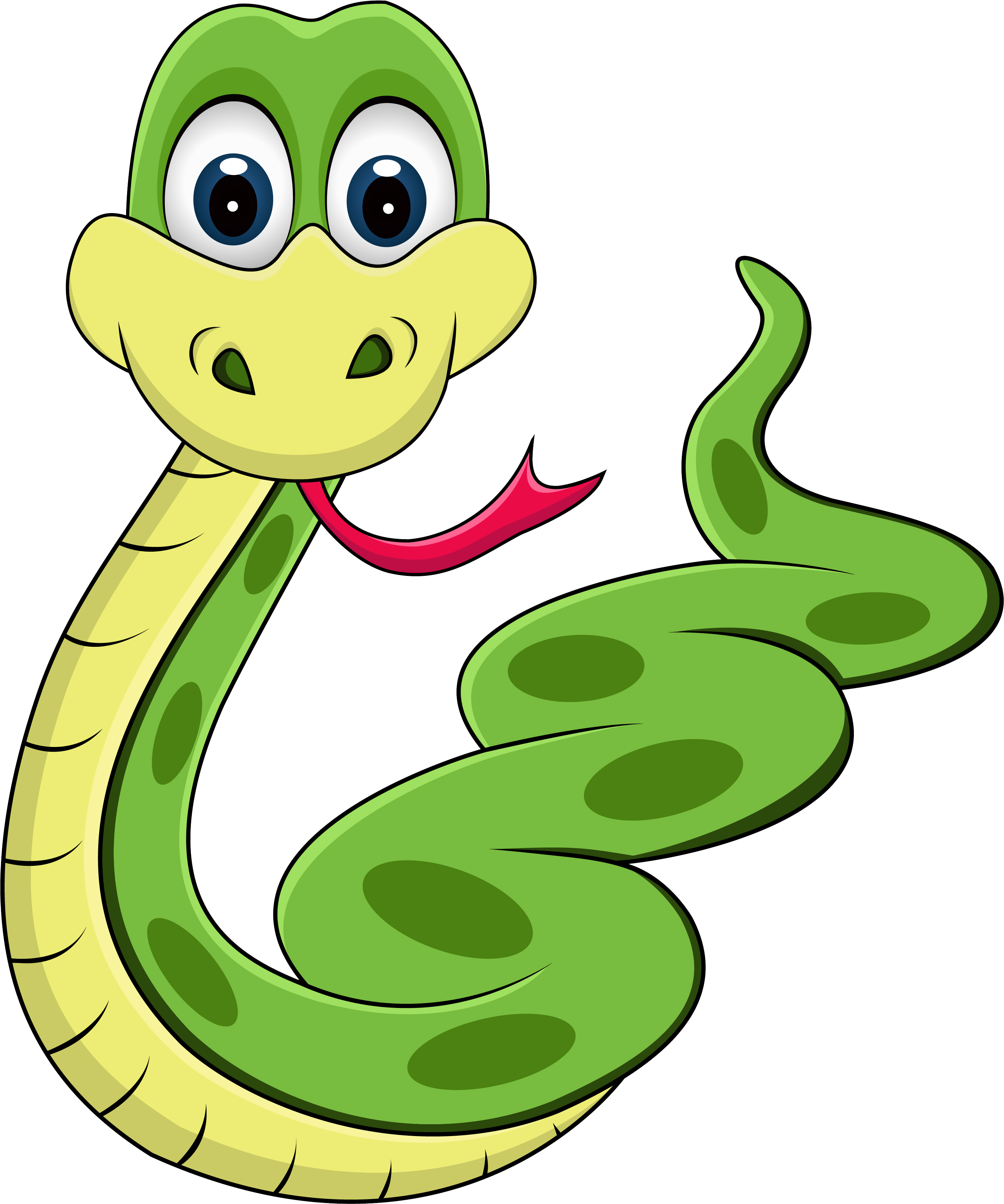 Snake Cartoon Clip Art - Python Guide For Complete Beginners (3066x3704), Png Download